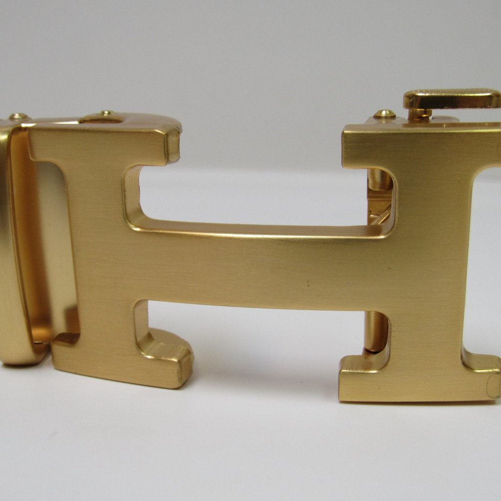 COPY - Authentic Hermes Gold Tone Clamp Belt Buck…